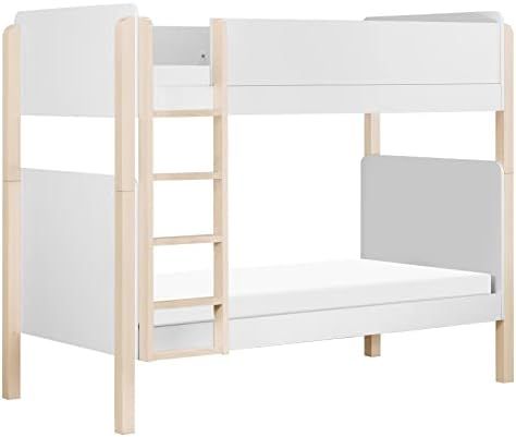 Babyletto Tiptoe Bunk Bed in White and Washed Natural | Amazon (US)