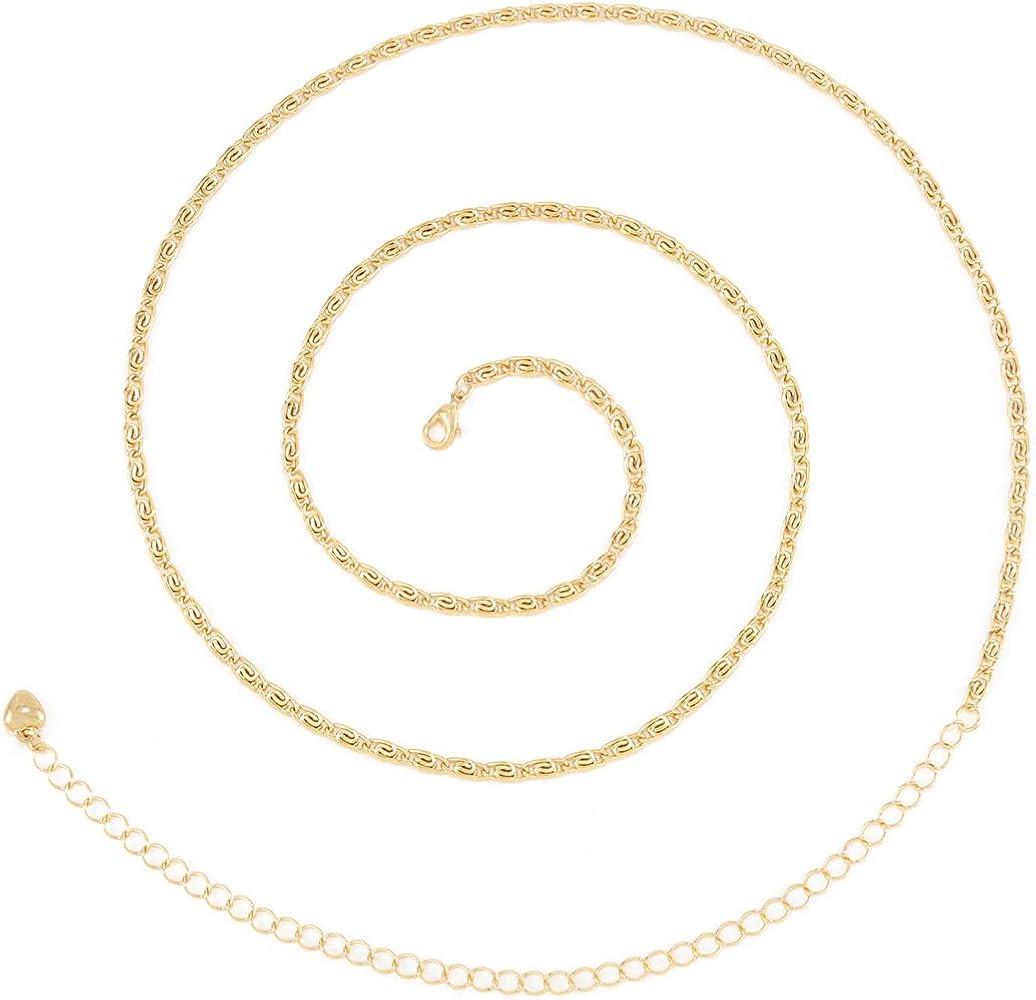 ELABEST 18K Waist Chain Gold Belly Chain Bikini Body Chain Jewelry Accesories for Women and Girls | Amazon (US)