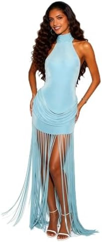 Suillty Women's Sexy Turtleneck Sleeveless Mini Dress Bodycon Ribbon Ruched Bandage Tank Dresses ... | Amazon (US)