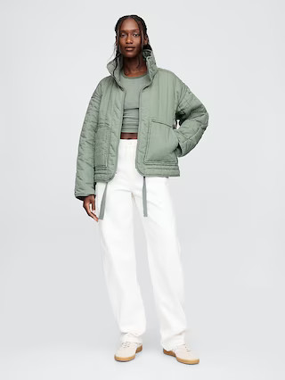 Oversized Quilted Liner Jacket | Gap (US)