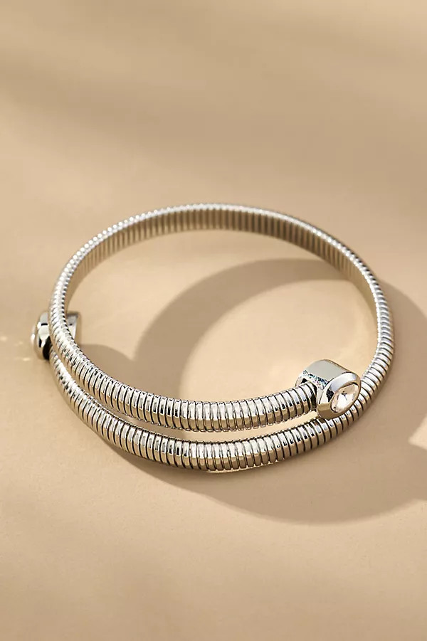Crystal Coil Wrap Bracelet | Anthropologie (US)