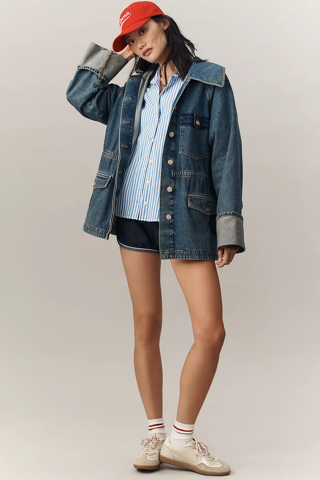 Damson Madder Emilie Workwear Denim Jacket | Anthropologie (US)