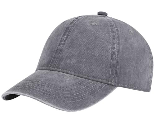 TSSGBL Vintage Cotton Washed Baseball Caps Grey XXL | Amazon (US)