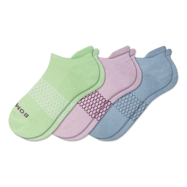 Women's Bombas Solids 3 Pack Ankle Socks Small Spearmint Mix | Scheels