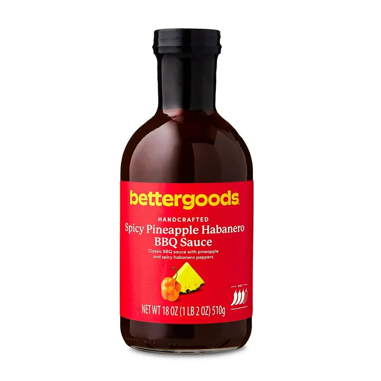 bettergoods Spicy Pineapple Habanero BBQ Sauce, 18 oz | Walmart (US)