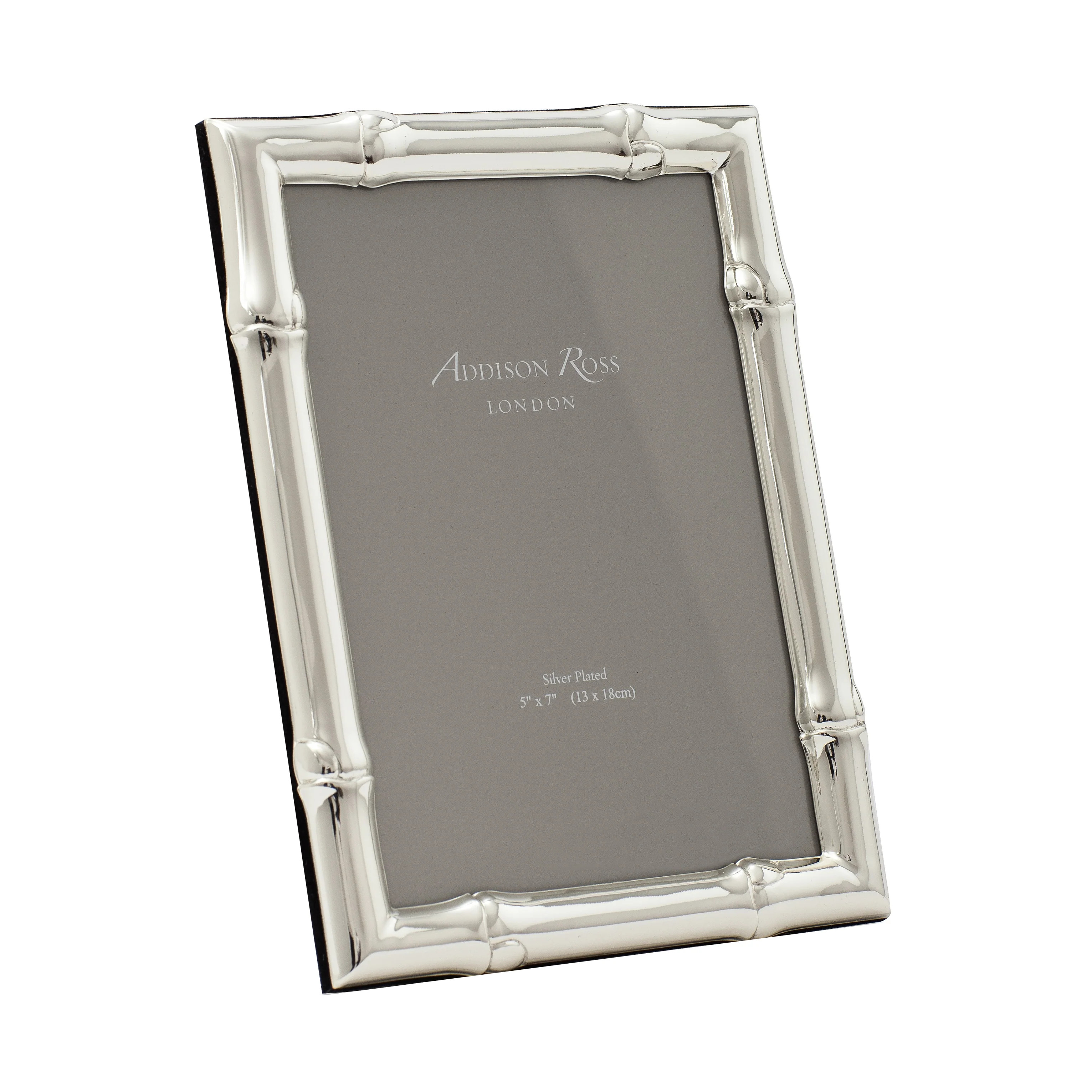 Wide Bamboo Silver Plated Photo Frame | Addison Ross UK