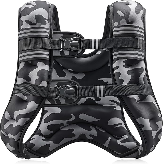 ZELUS Weighted Vest, 6lb/8lb/12lb/16lb/20lb/25lb/30lb Weight Vest with Reflective Stripe for Work... | Amazon (US)