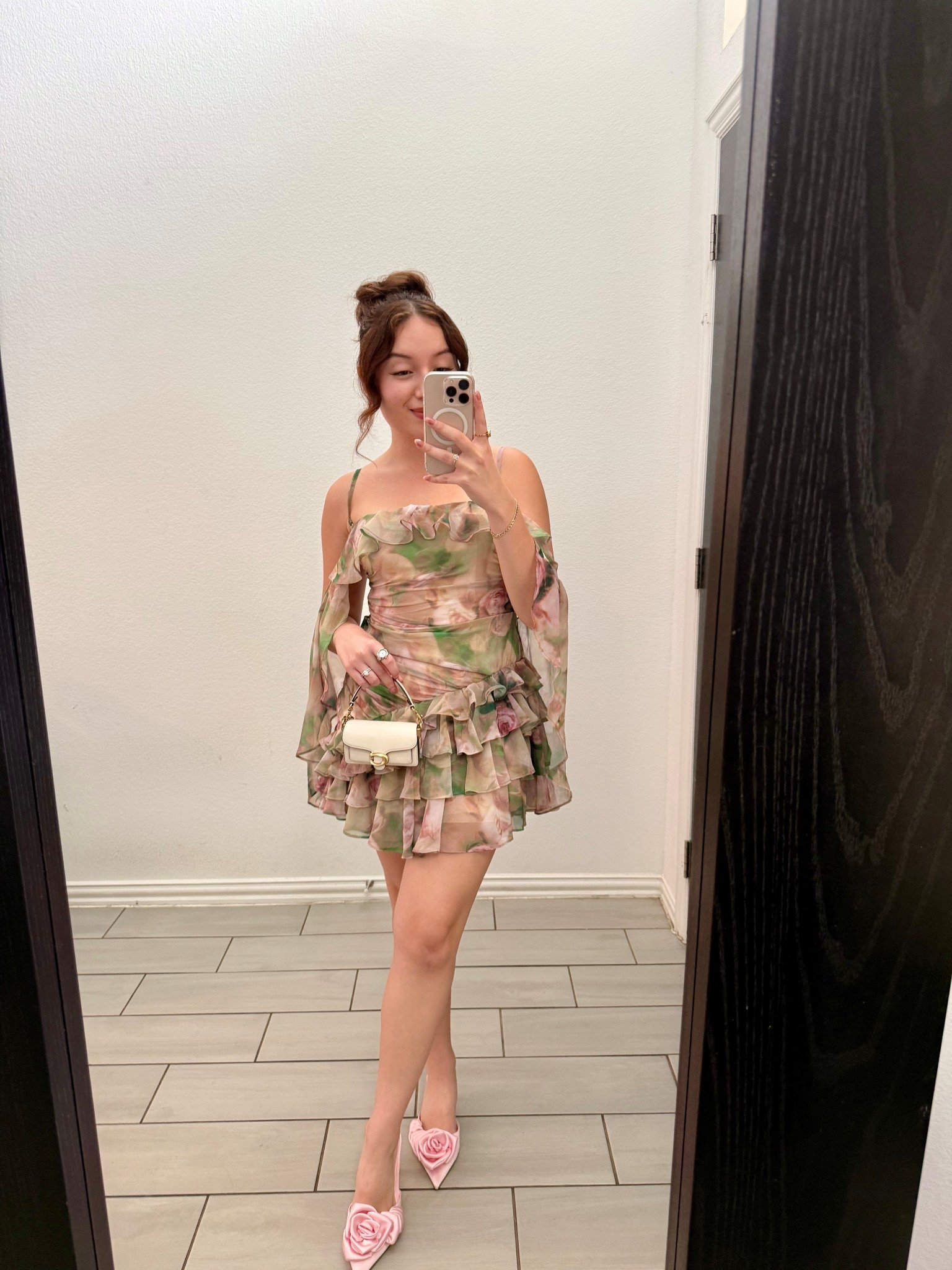 mini floral dress // bridal shower guest outfit 

#LTKParties #LTKPetite #LTKShoeCrush