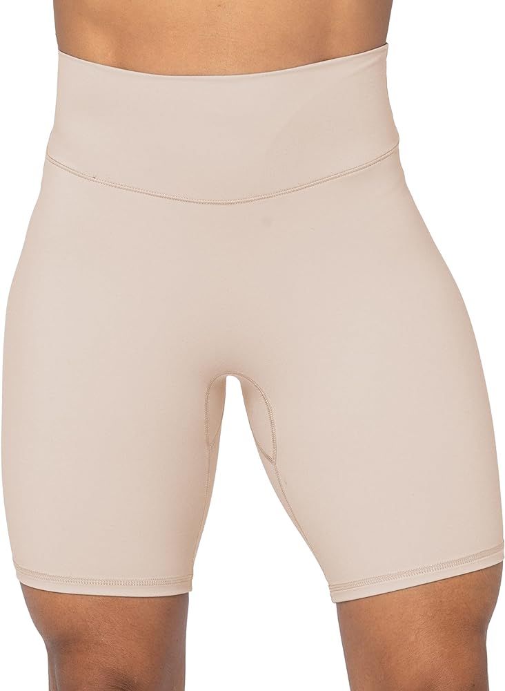 Sunzel No Front Seam High Waist Biker Shorts for Women, Squat Proof Yoga Workout Gym Bike Shorts | Amazon (US)