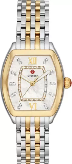 Michele releve watch hot sale two tone