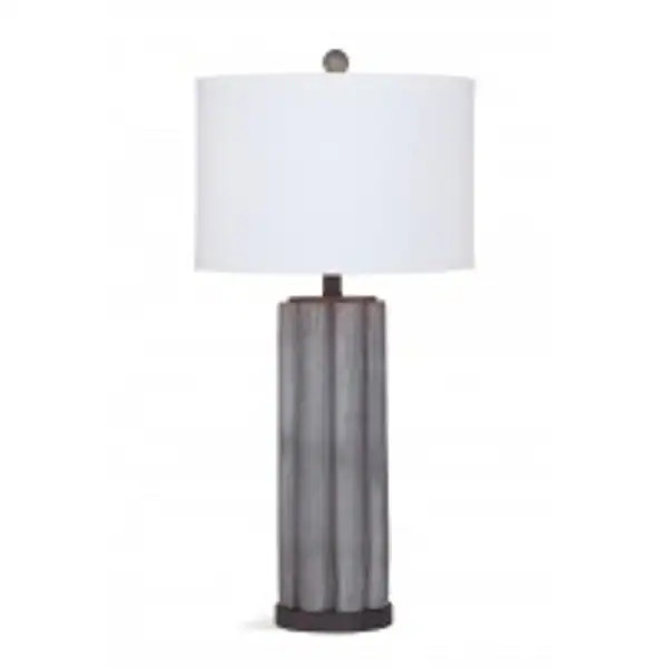 Brighton 31-inch Grey Natural Material Table Lamp | Bed Bath & Beyond