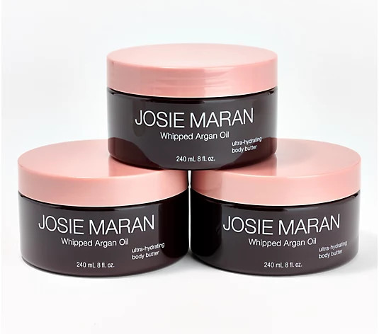 Josie Maran Nourishing Whipped Argan Oil 3-pc Body Butter Trio - QVC.com | QVC