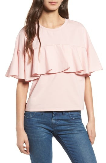 Women's Soprano Ruffle Tee, Size X-Small - Pink | Nordstrom