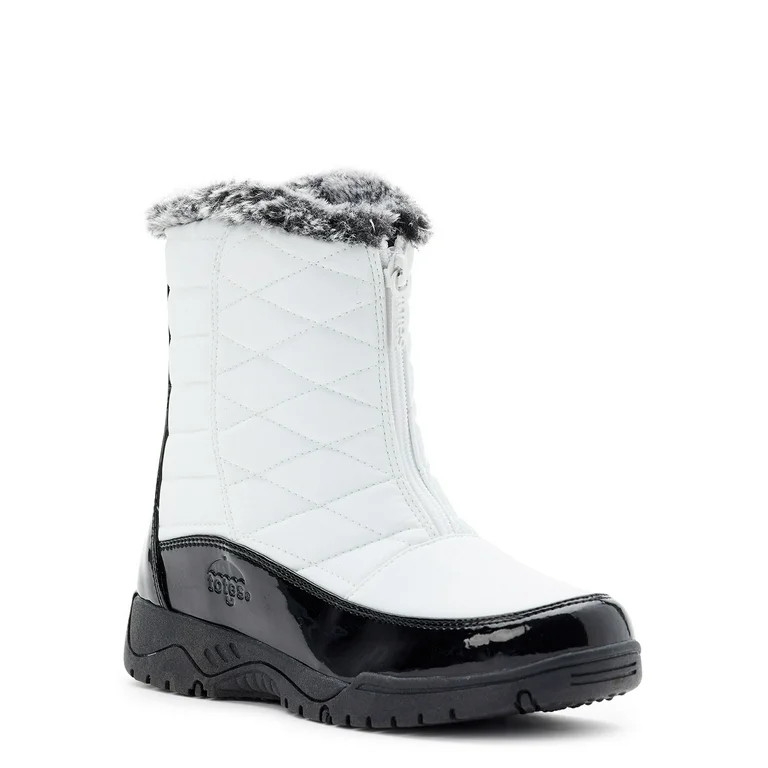 Totes Women's Esther Waterproof Faux Fur Lined Ankle Winter Boot | Walmart (US)