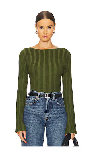 x REVOLVE Seraphine Sweater in Dark Olive | Revolve Clothing (Global)
