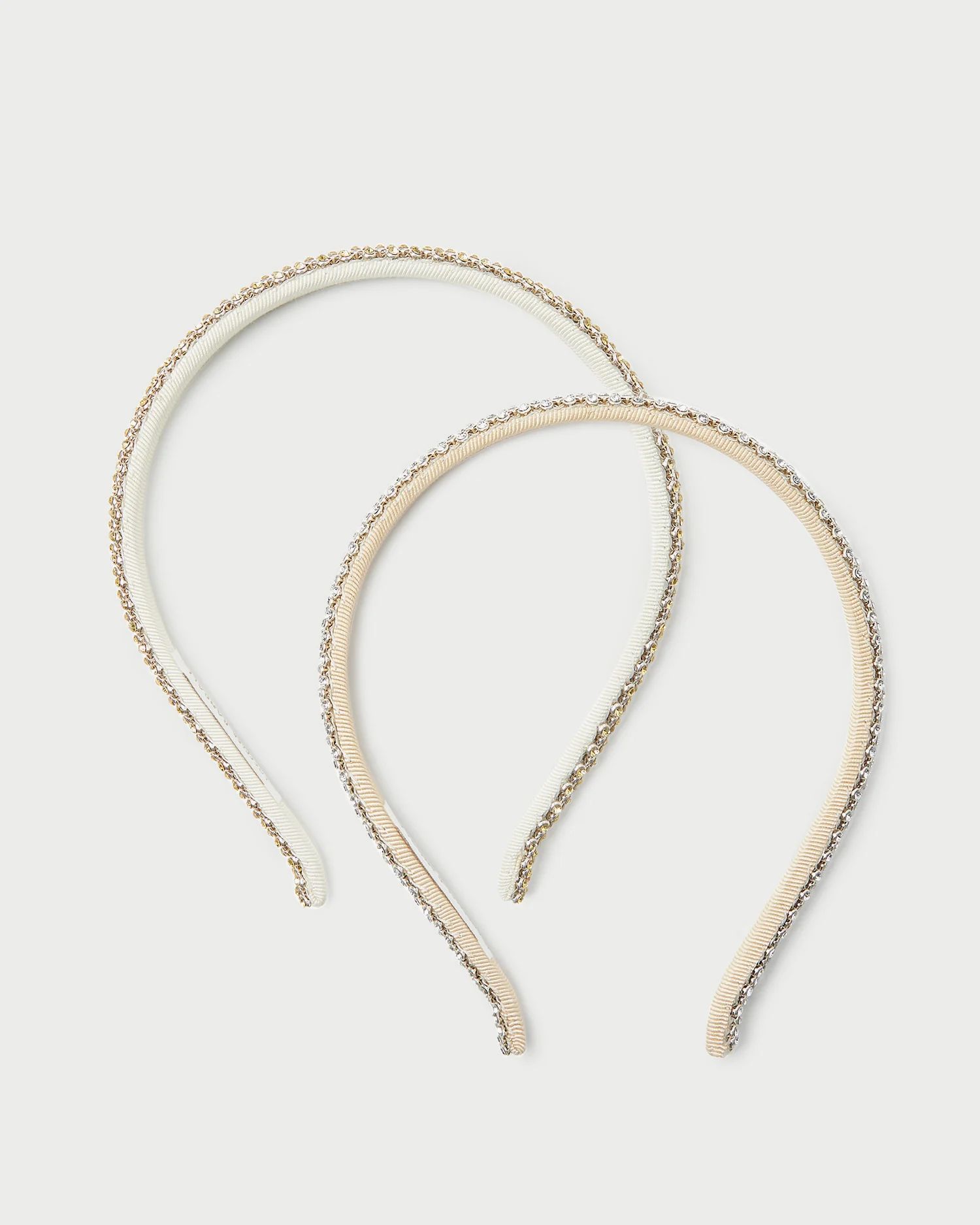 Anya Gold/Hay Skinny Headband Set | Loeffler Randall