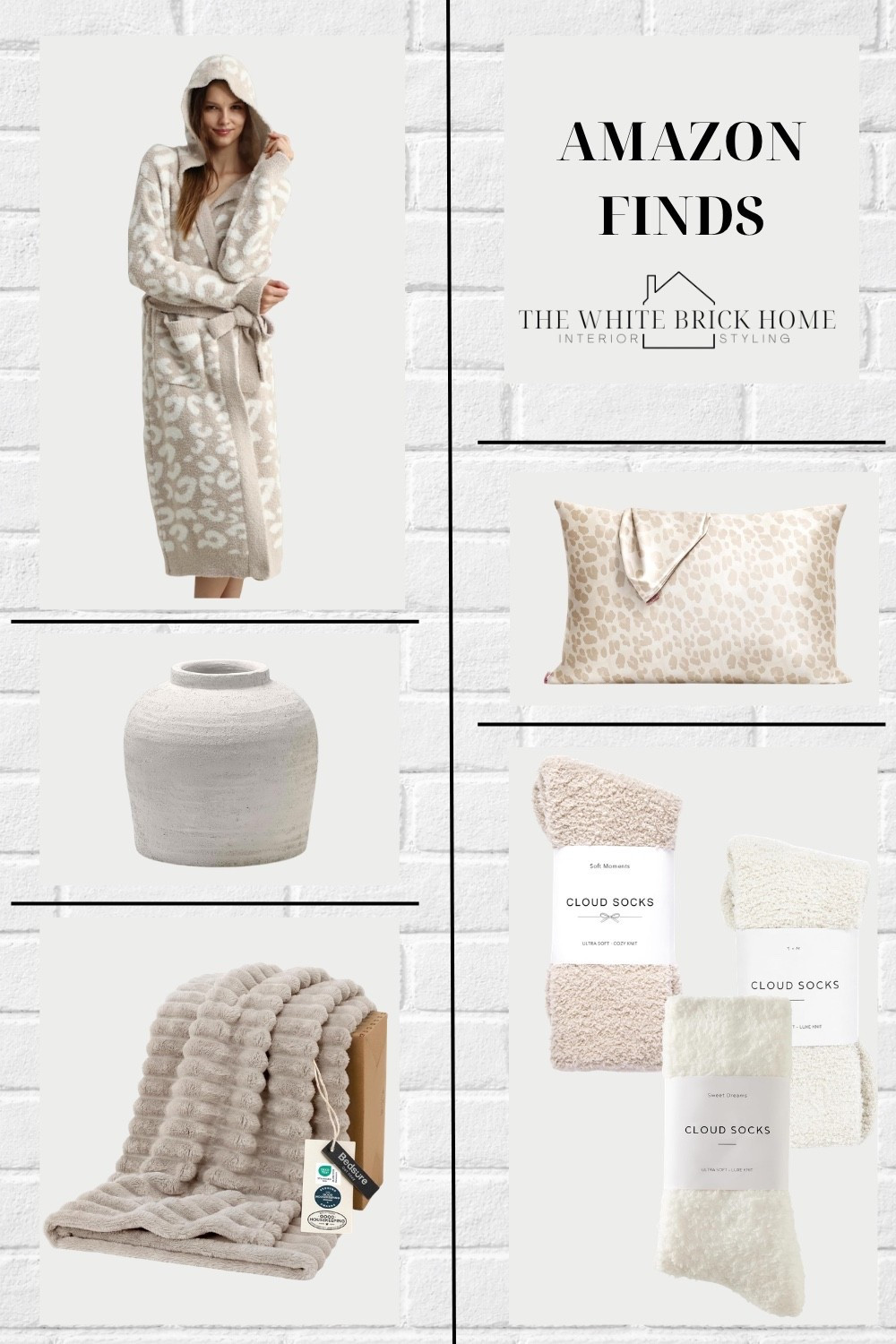 Super cozy Amazon finds that would make great gifts for someone you love or yourself ❤️

Amazon, Amazon home, throw blanket, pillow, pillowcase, silk pillowcases, robe, socks, vase, cozy home, cozy home decor, blanket, throw blanket, Amazon gifts for her, cozy gifts, cozy decor ideas, cozy gifts