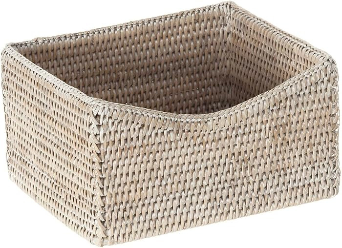 KOUBOO La Jolla Rattan Rectangular Shelf Basket, Storage Basket, Organizer Baskets, Kitchen Stora... | Amazon (US)