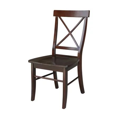 International Concepts X-Back Chair with Solid Wood Seat, Multiple Finishes | Walmart (US)