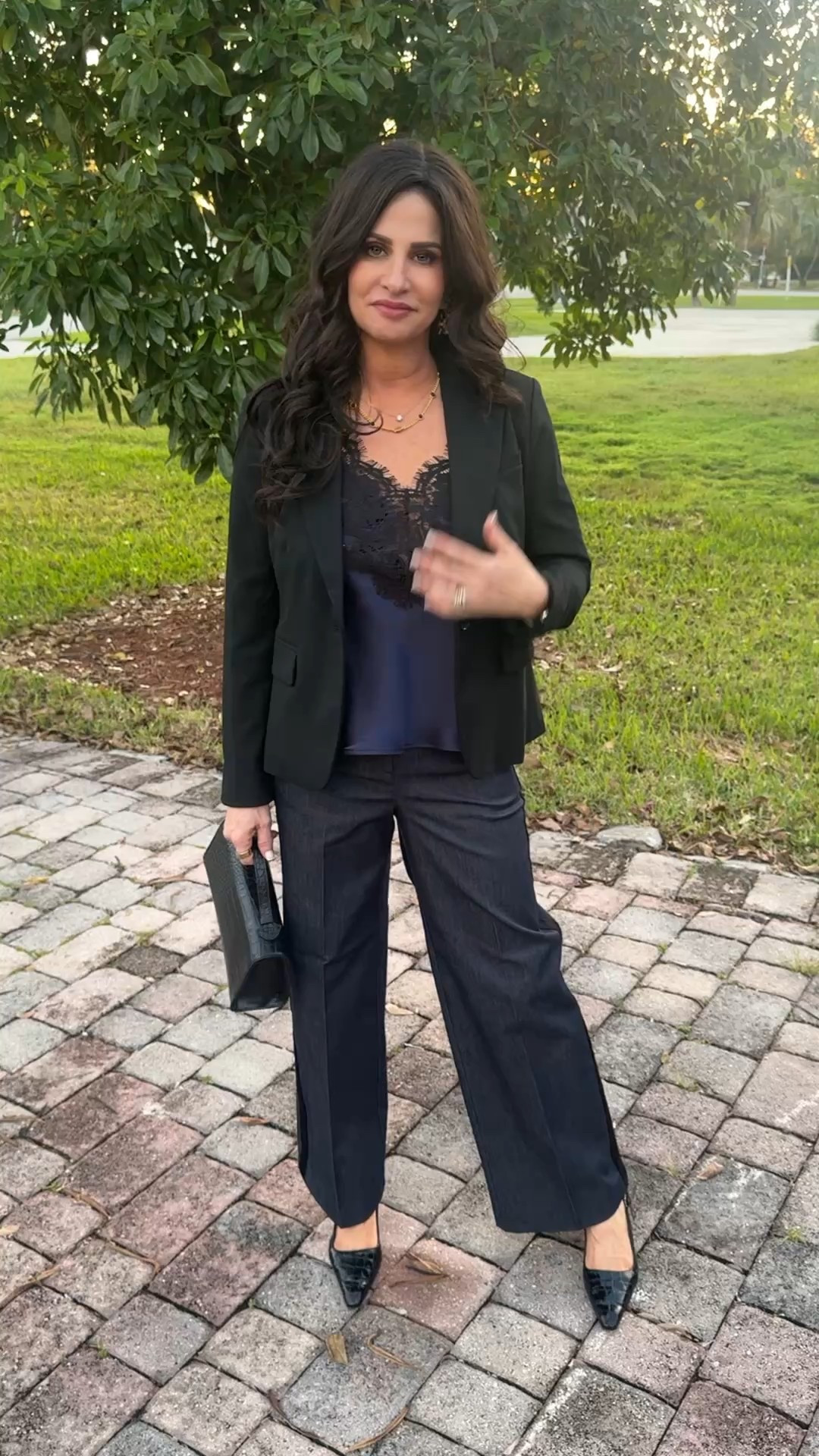 Such a great look . Blazer size 6 , cami sm , pants 00p . #styleinspo #workinspo #howtowear 

#LTKOver40 #LTKPetite #LTKSaleAlert

#LTKWorkwear #LTKootd #LTKPetite