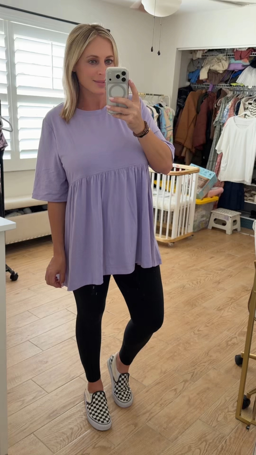 Summer outfit. Wearing XL in tunic and leggings at 24 weeks pregnant.

#LTKBump #LTKootd #LTKSeasonal