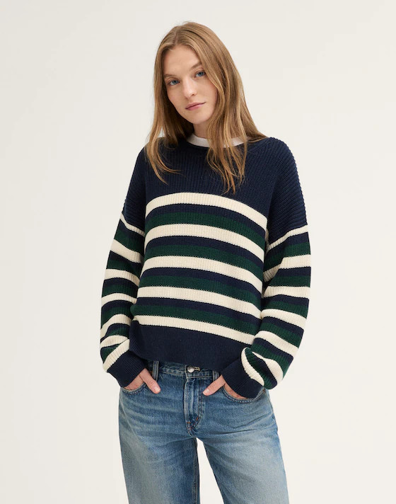 The Arden Crewneck Sweater in 100% Cotton | Madewell