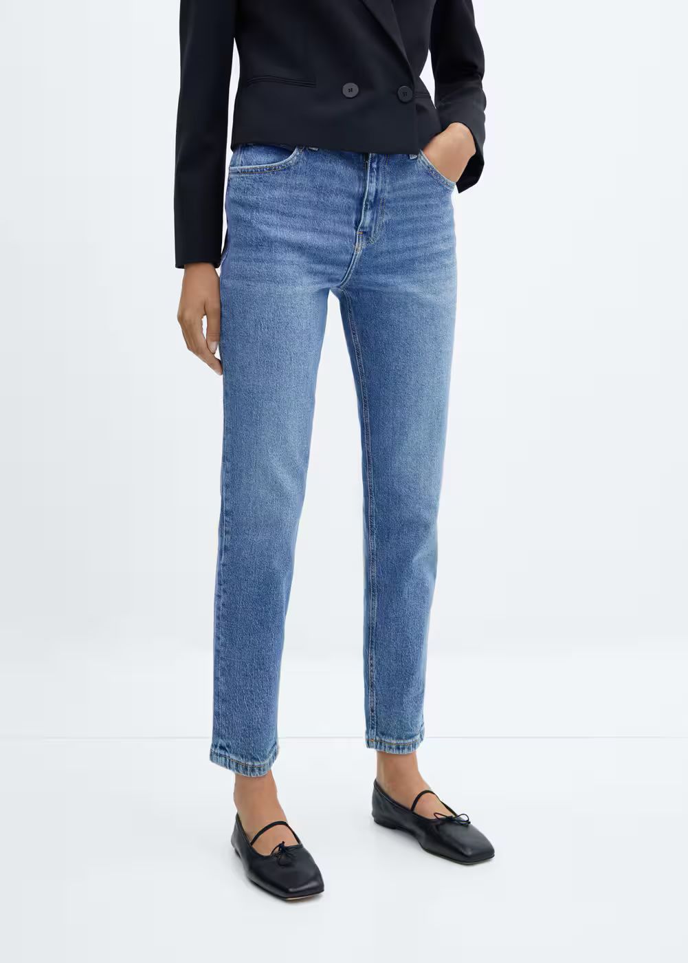Comfort mom-jeans mit hoher bundhöhe -  Damen | Mango Deutschland | MANGO (DE)