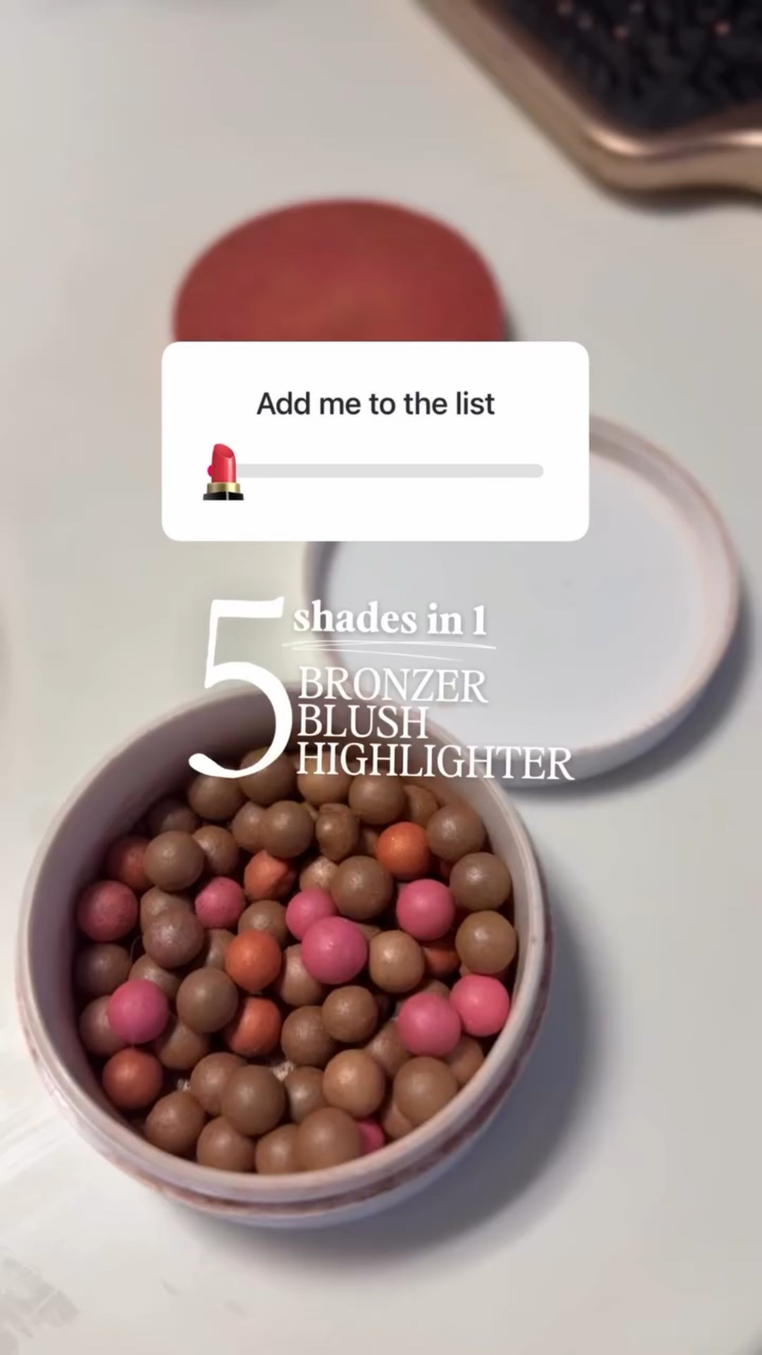 Bronzing Pearls by NuSkin are luxurious European made 3 in 1!with 5 shades, Bronzer Blush and Highlighter .. Contact me to order!! Only comes out 2x a year!!! This is the last time this year!!!

#makeup #highlighter #bronzer #blush 

#LTKBeauty #LTKSaleAlert #LTKFindsUnder50