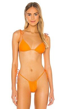 superdown Liv Bikini Top in Orange from Revolve.com | Revolve Clothing (Global)