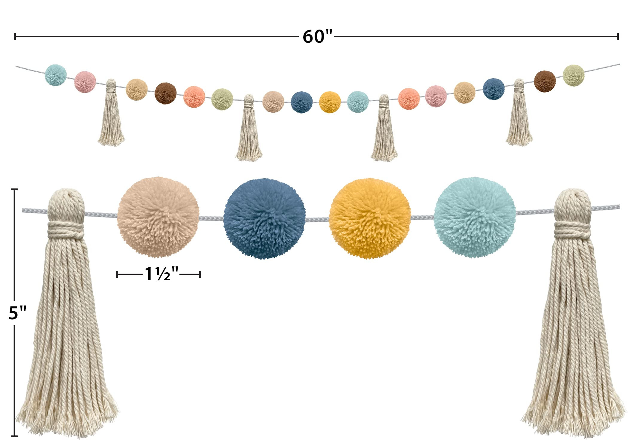 Teacher Created Resources Everyone is Welcome Pom-Poms and Tassels Garland (TCR7157) | Amazon (US)