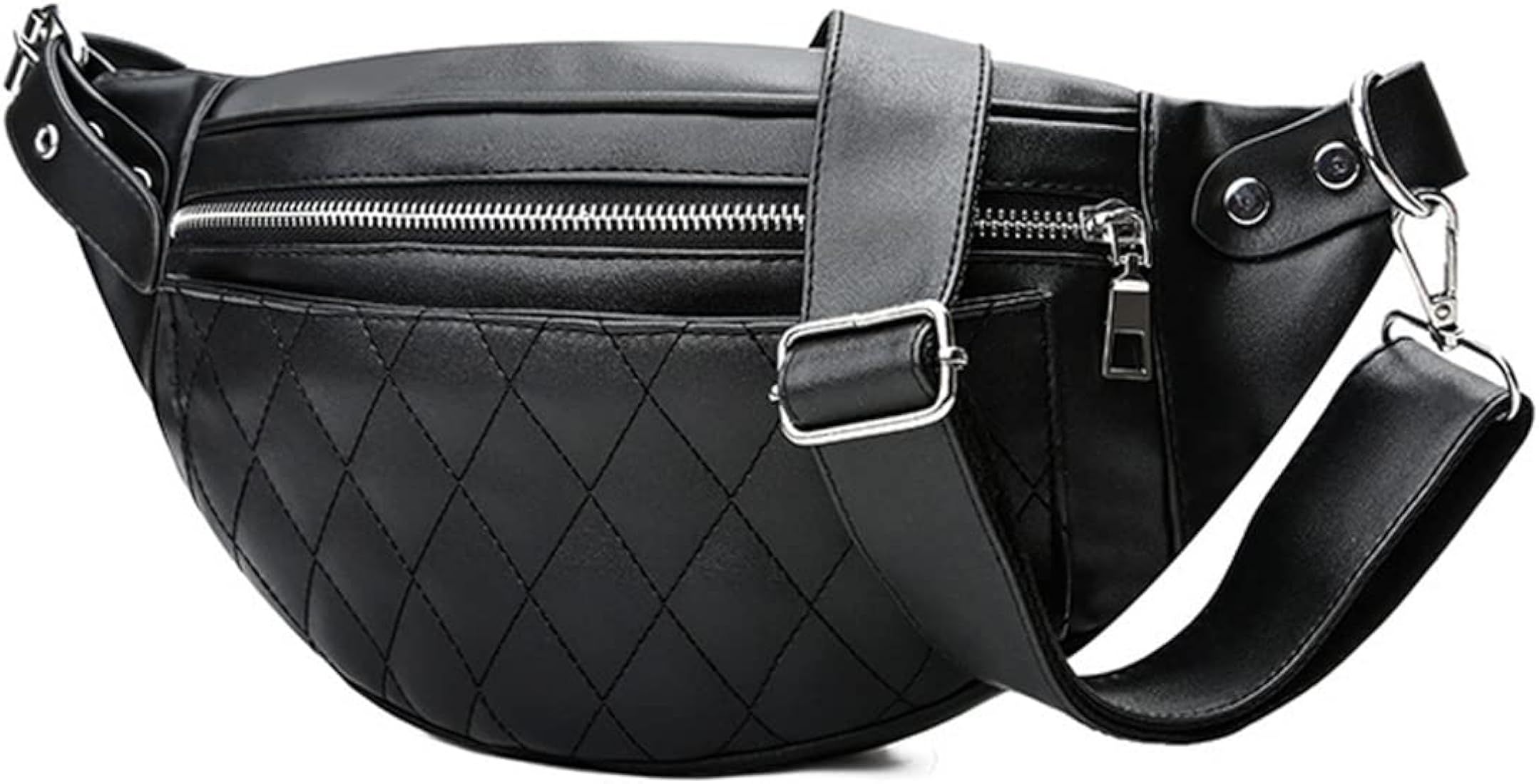 Fashion Waist Packs for Women Fanny Packs Quilted Belt Bag Festival Bum Bags Crossbody Waist Purse f | Amazon (US)