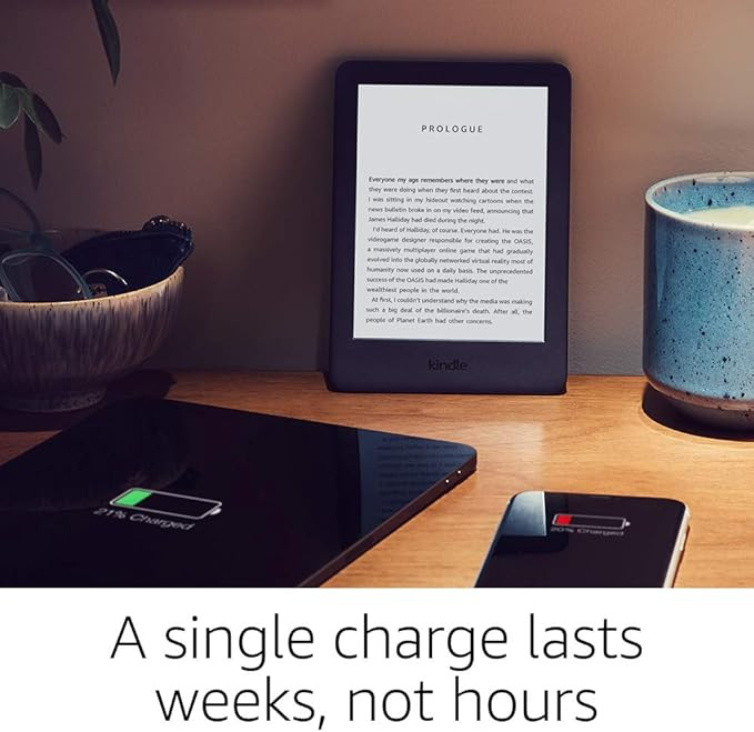 Kindle - Now with a Built-in Front Light - White - Ad-Supported | Amazon (US)