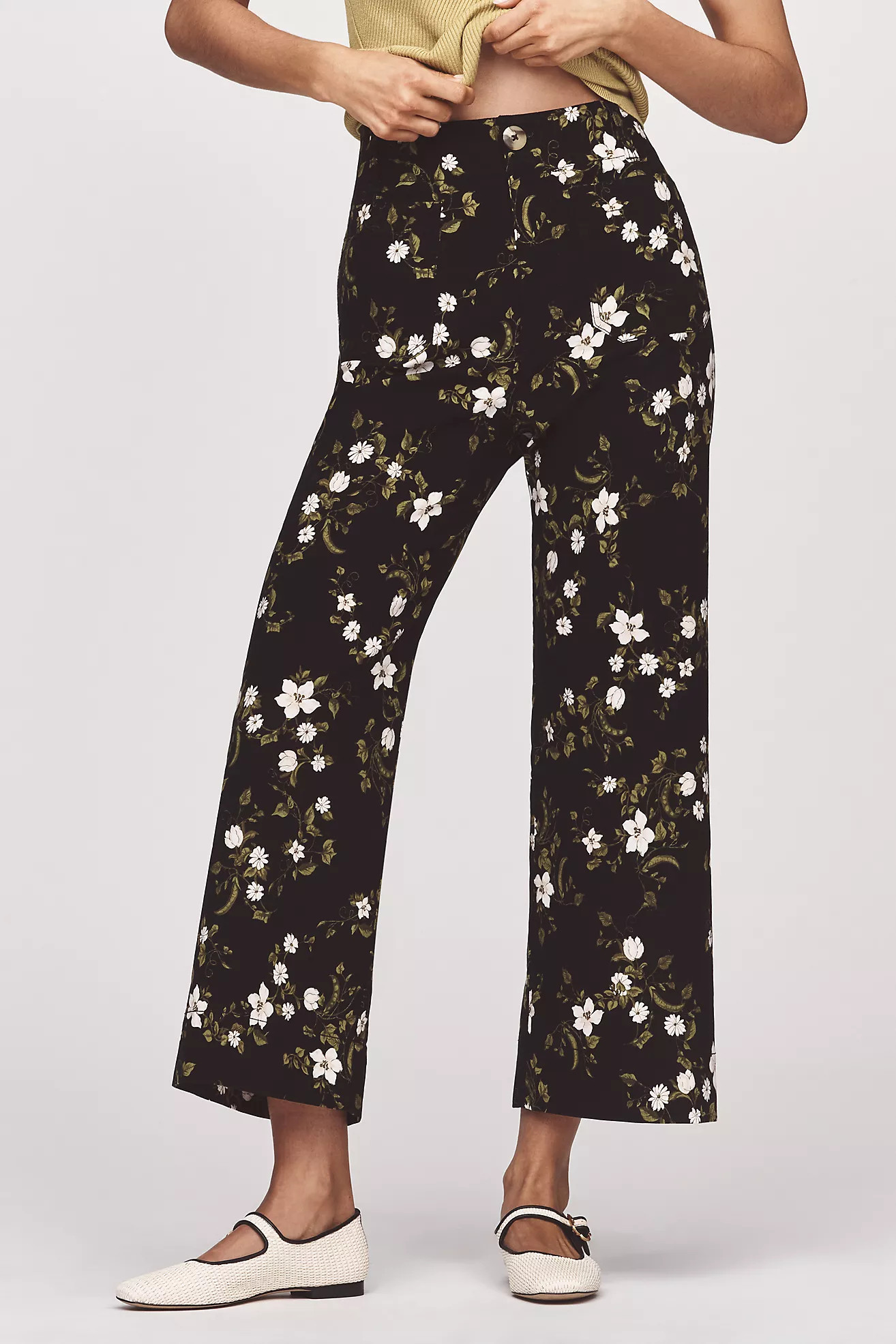 The Colette Cropped Wide-Leg Pants by Maeve: Magic Fabric Edition | Anthropologie (US)