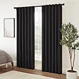 Eclipse Fresno Modern Blackout Thermal Rod Pocket Window Curtain for Bedroom (1 Panel), 52 in x 108  | Amazon (US)
