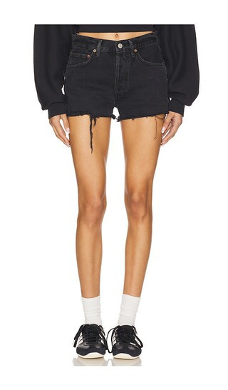 AGOLDE Parker Cut Off Short in Black. - size 29 | Revolve Clothing (Global)
