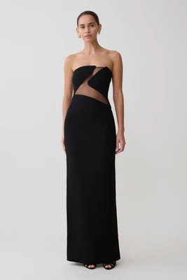 Lianne Strapless Maxi Dress - Black I MESHKI I Size XL | MESHKI US