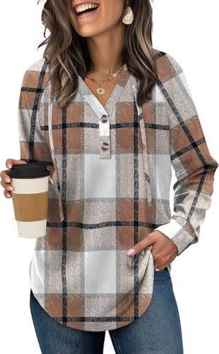 OFEEFAN Womens Hoodies Pullover Sweaters Tunic Tops for Women Loose Fit Dressy Oversized Sweatshi... | Amazon (US)