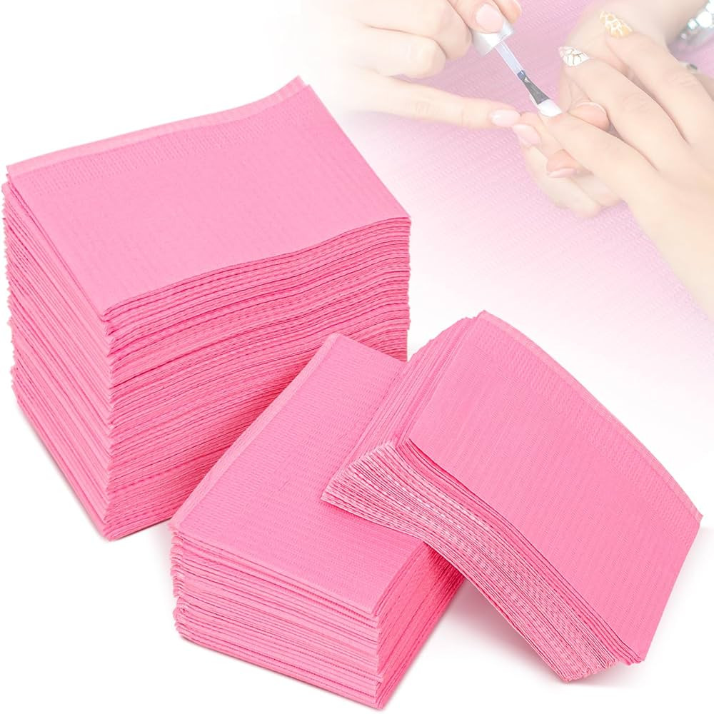 Ranrose Waterproof Nail Tips Art Table Towels Mat 125PCS Nail Tips Art Paper Disposable 3 Ply Fol... | Amazon (US)