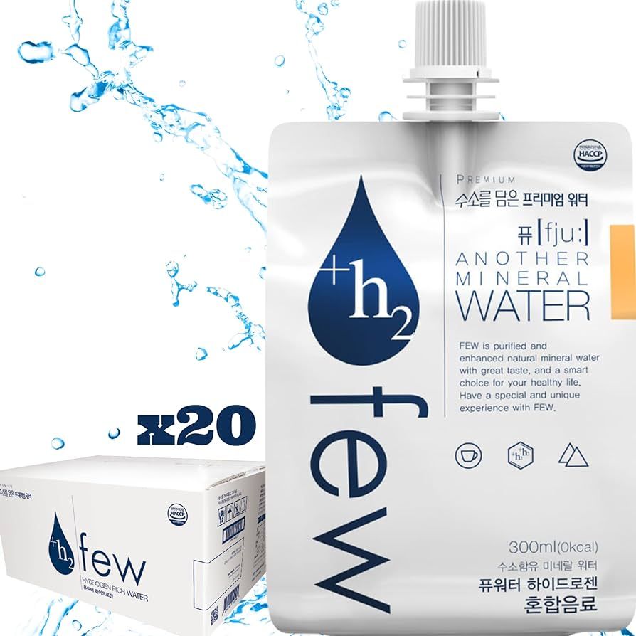 +H2 Few | Hydrogen Water | Natural Spring Mineral Hydrogen Infused Water (20 Packs) | Hydrogenate... | Amazon (US)