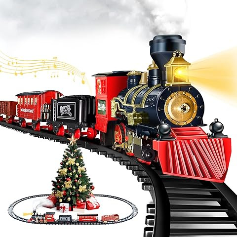 Hot Bee Train Set - Train Toys with Remote Control Trains for Boys with Smokes, Lights and Sound,... | Amazon (US)