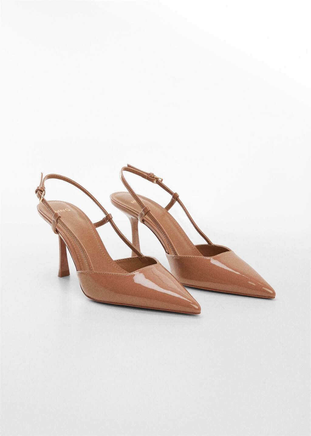 Pointed toe shoe with heel -  Women | Mango United Kingdom | MANGO (UK)