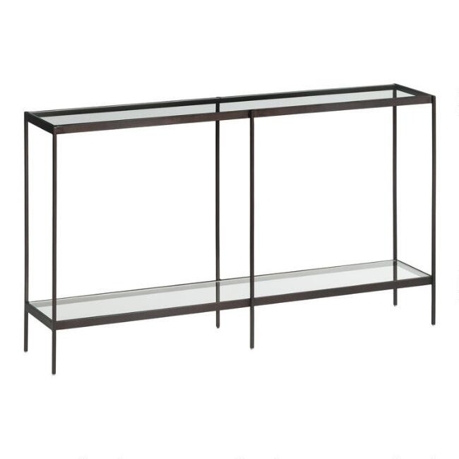 Glass and Metal Baruch Console Table | World Market