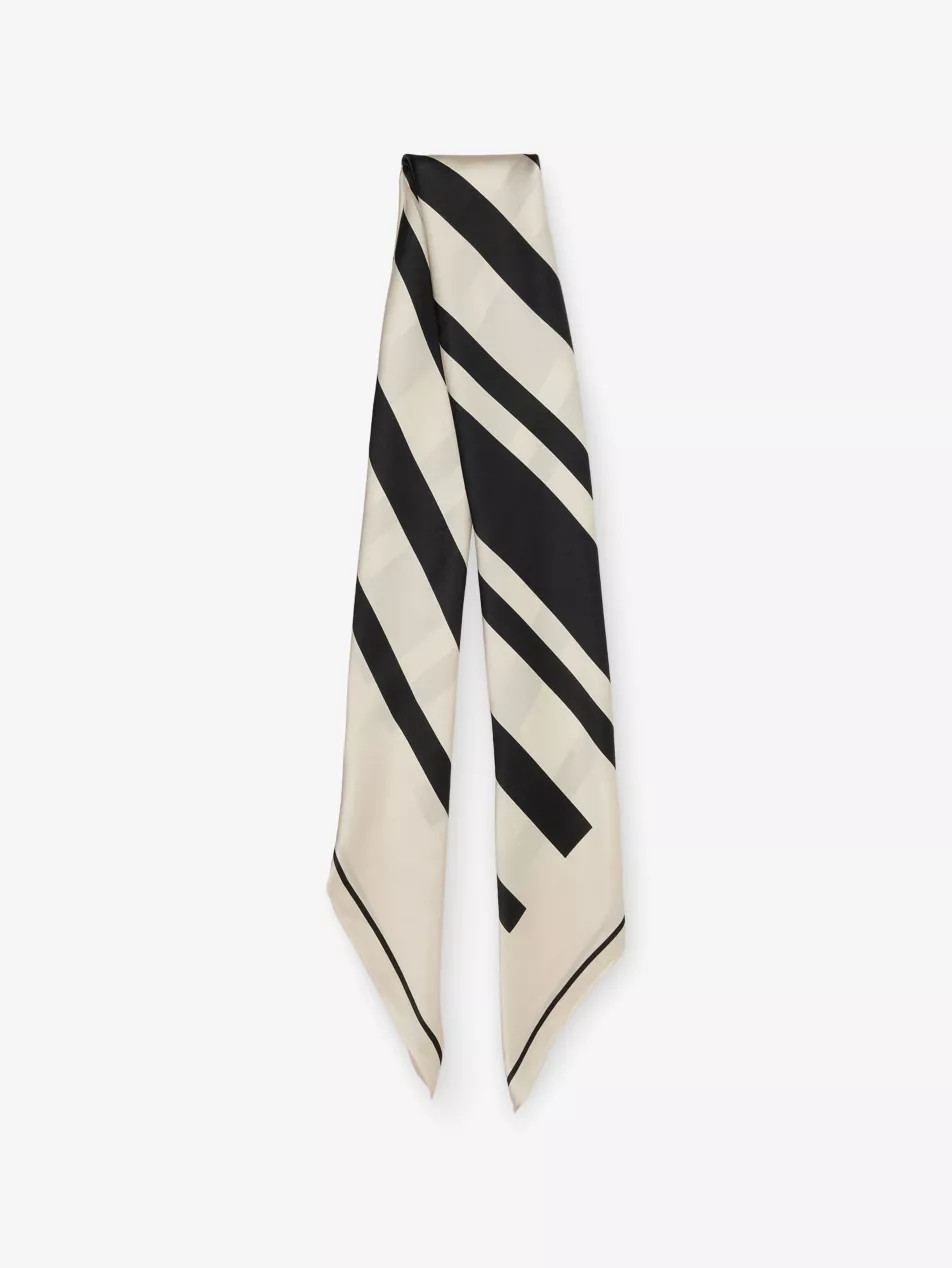 Square Striped Silk Scarf | Selfridges