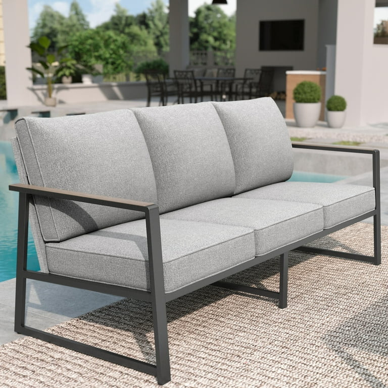 MF Studio 4-Piece Modern Outdoor Patio Furniture Set with All-Weather Cotton-Filled Sling Fabric ... | Walmart (US)