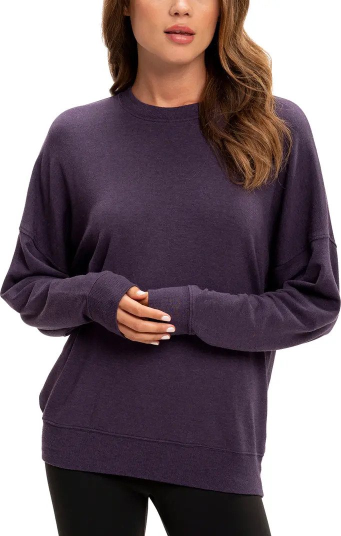 Cathy Boyfriend Feather Fleece Sweatshirt | Nordstrom