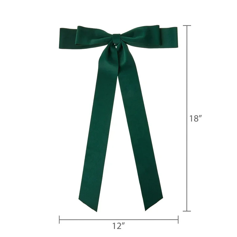 Large Green Floppy Decorative Christmas Bow, 18", by My Texas House | Walmart (US)