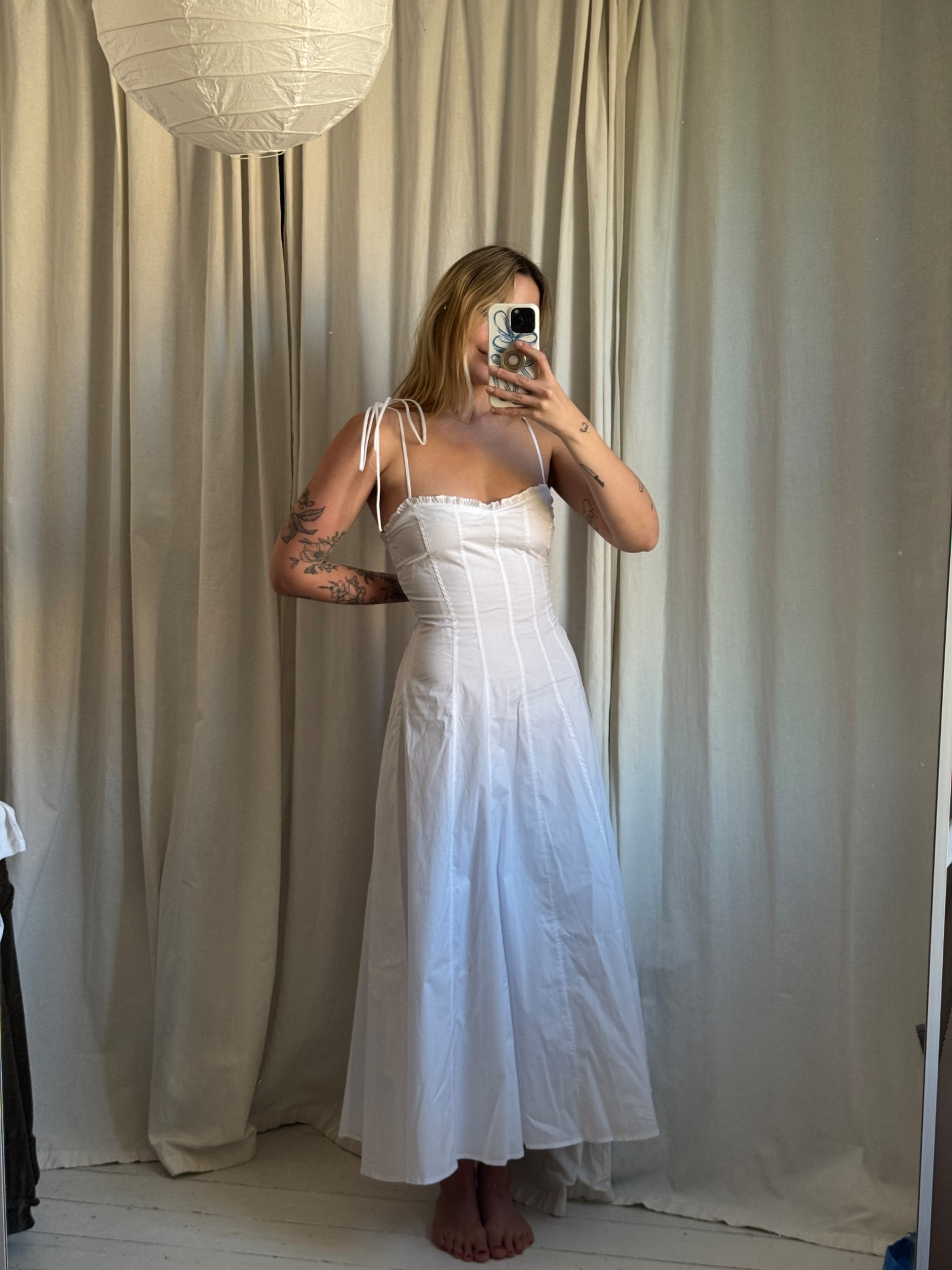 White cotton summer midi bridal look

#LTKwedding