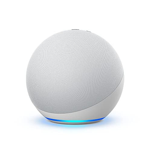 Echo (4th Gen) | With premium sound, smart home hub, and Alexa | Glacier White | Amazon (US)