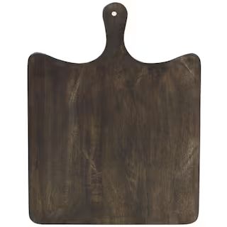 Austin Craft 18 in. Espresso Mango Wood Serving Board (Set of 1) | The Home Depot
