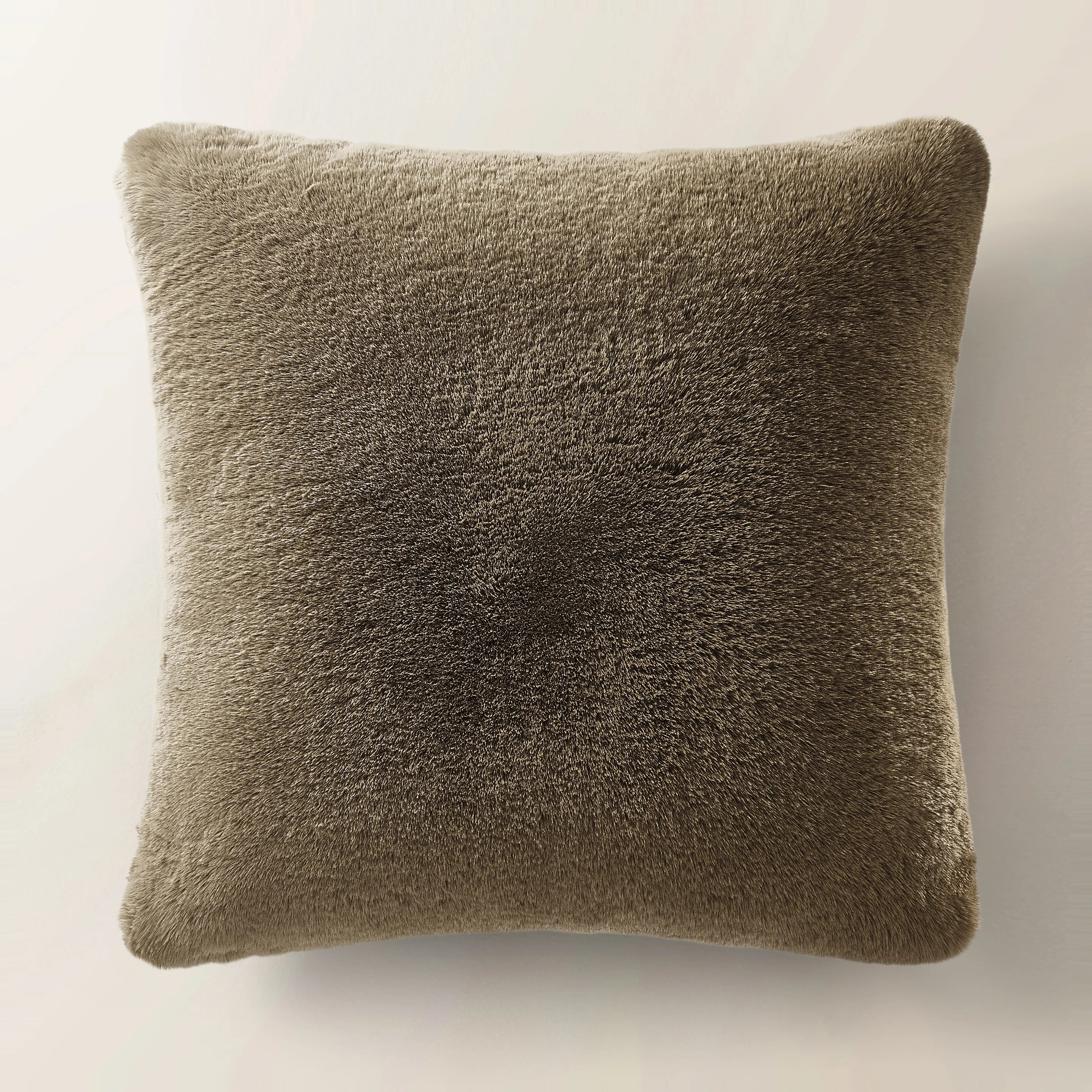 Shay Faux Fur Pillow 22" - Rich Mocha | Z Gallerie